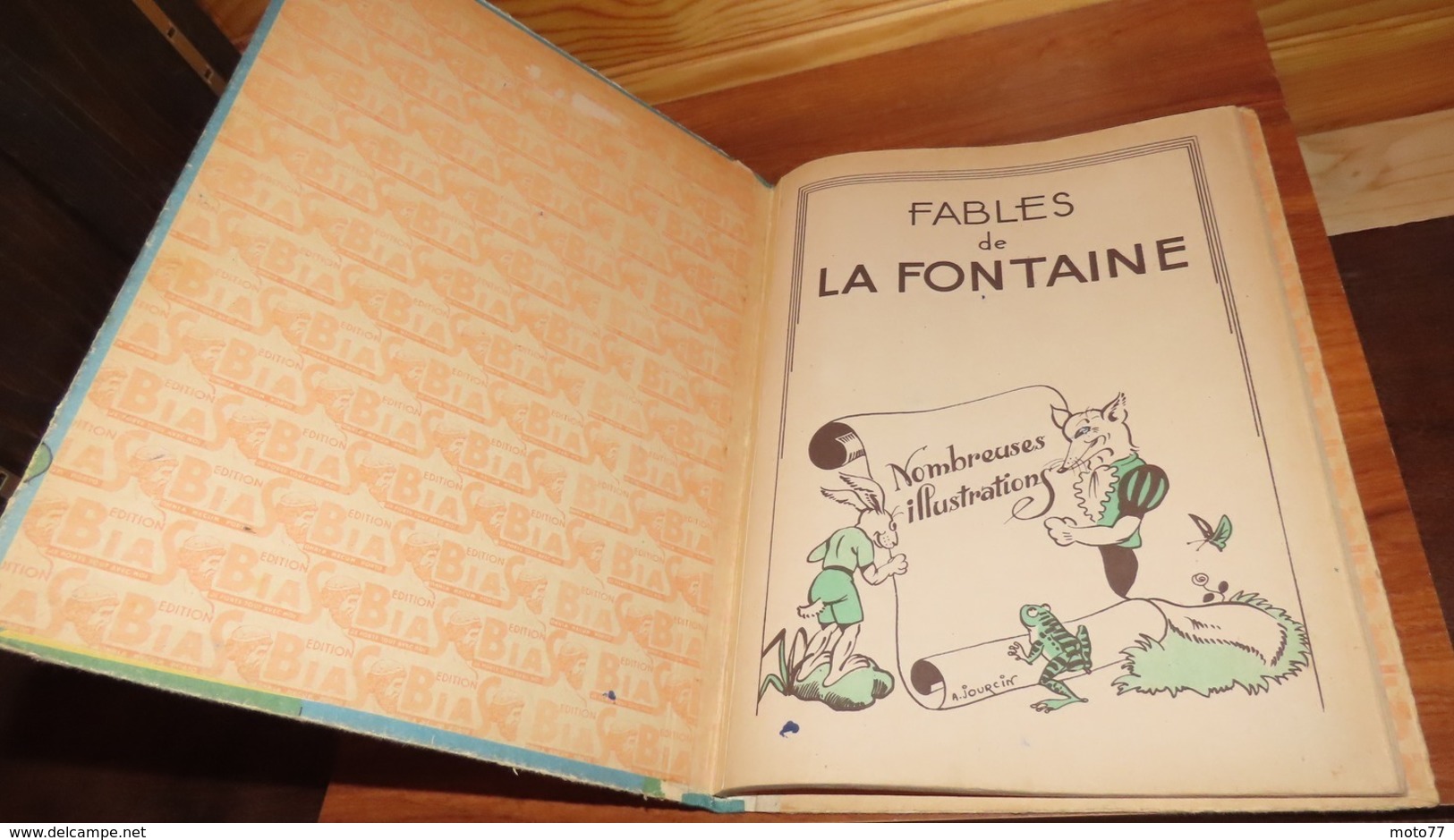 Livre - LES FABLES DE LA FONTAINE - 1948 - Edition BIAS - Illustré Par A.Jourcin / 7 - Auteurs Français