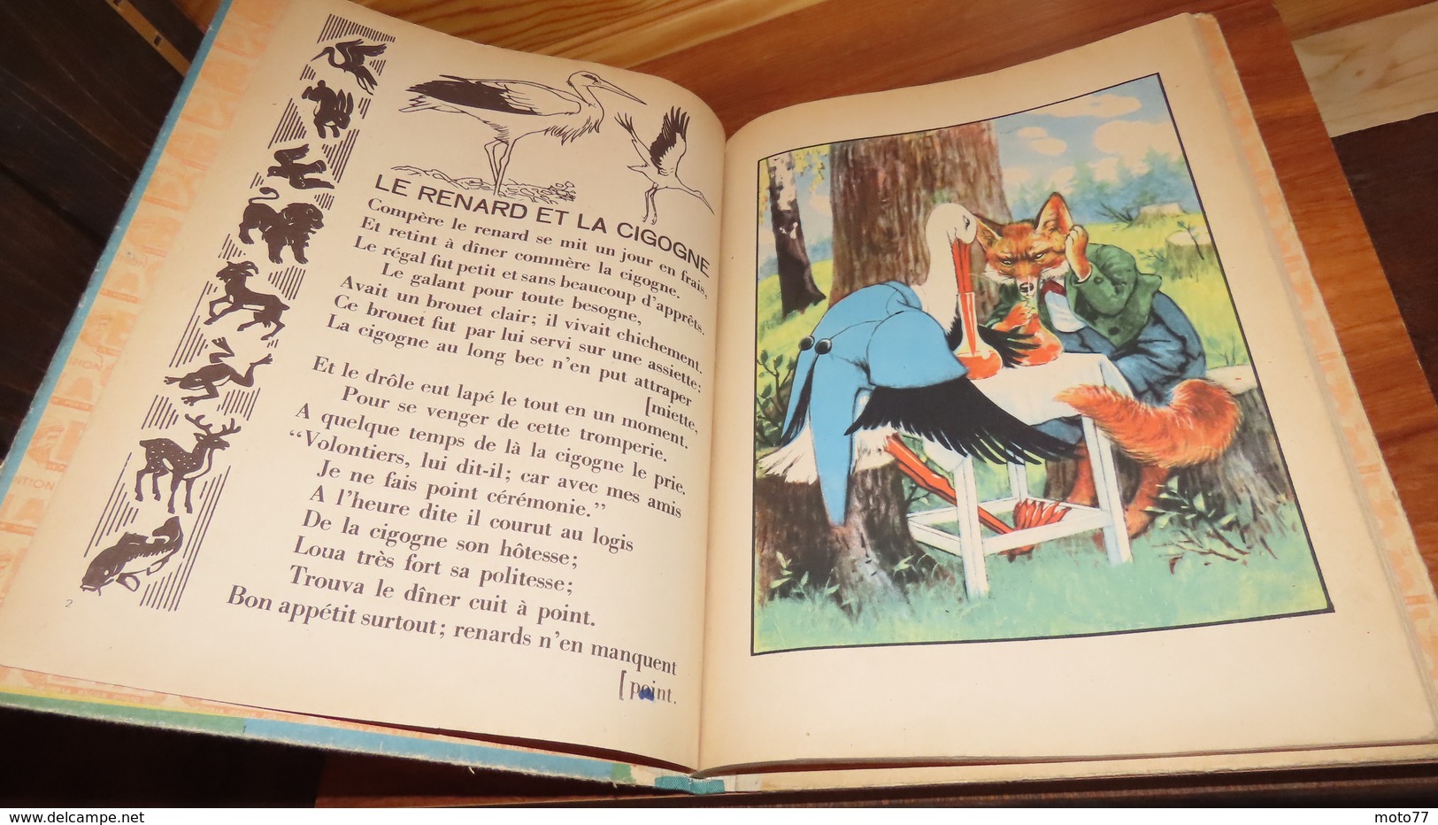 Livre - LES FABLES DE LA FONTAINE - 1948 - Edition BIAS - Illustré Par A.Jourcin / 7 - Auteurs Français