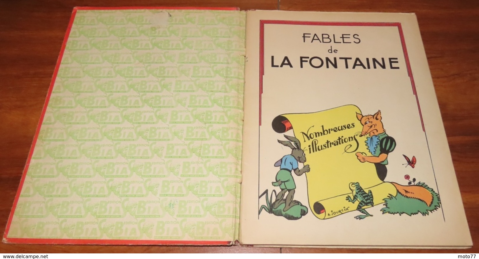 Livre - LES FABLES DE LA FONTAINE - 1950 - Edition BIAS - Illustré Par A.Jourcin / 8 - Auteurs Français