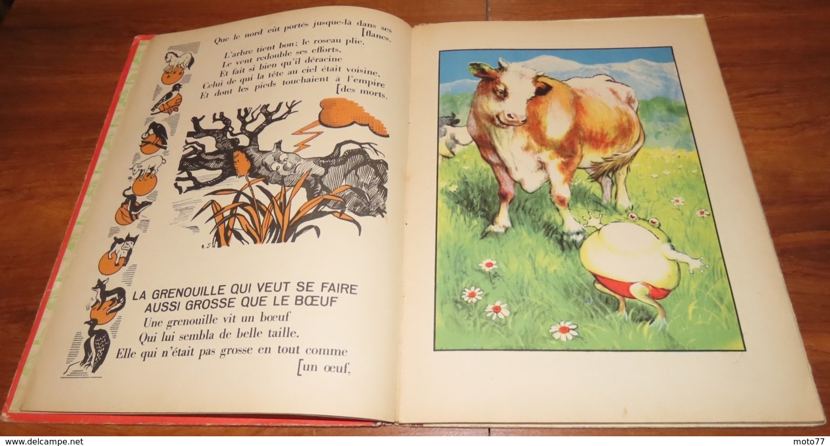 Livre - LES FABLES DE LA FONTAINE - 1950 - Edition BIAS - Illustré Par A.Jourcin / 8 - Auteurs Français