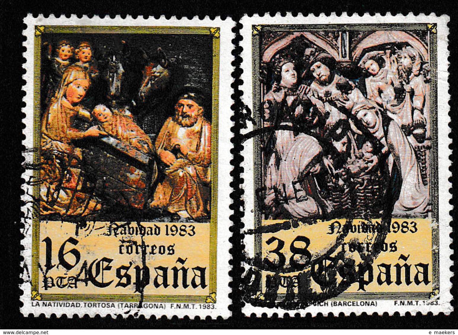 SPANJE 1983 - MICHEL 2615/2616 - USED / GESTEMPELD / OBLITERE - Oblitérés