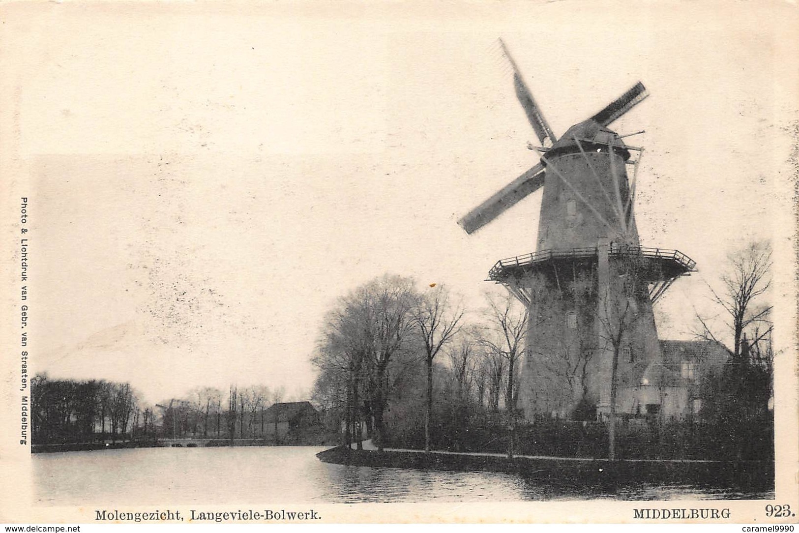 Windmolen Molen Windmill  Moulin à Vent  Molengezicht Langeviele Bolwerk  Middelburg     L 522 - Mulini A Vento