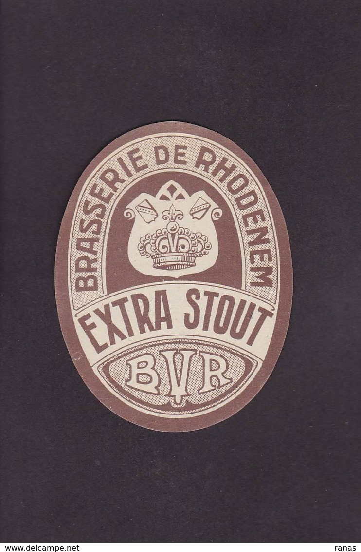 CPA Bière Beer étiquette Belgique Rhodenem 6,5 X 8,5 - Reclame