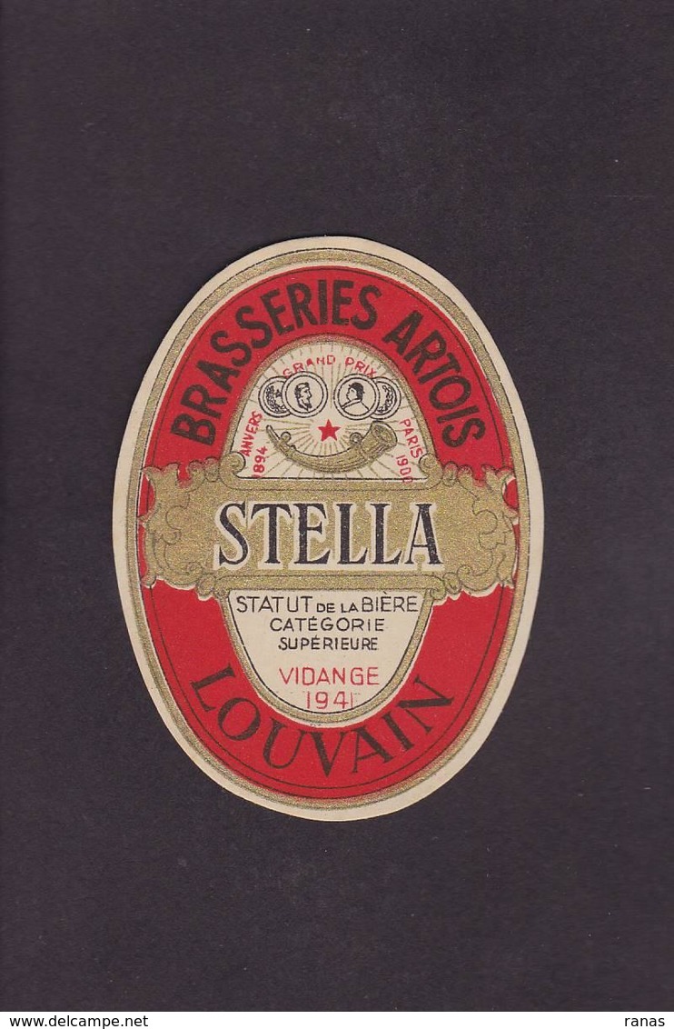 CPA Bière Beer étiquette Belgique LOUVAIN 6,4 X 8,7 - Advertising