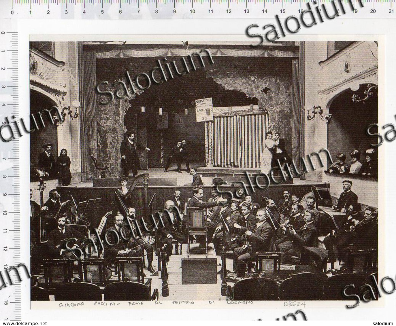 GIACOMO PUCCINI Musica Music Orchestra Locarno Teatro Teather -  Immagine Ritagliata Da Pubblicazione - CROPPED IMAGE - Andere & Zonder Classificatie