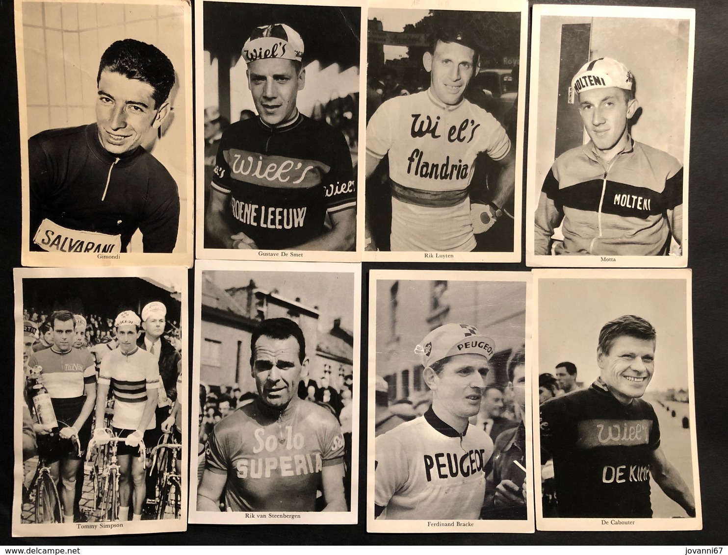 8 Cartes / Cards -  Cyclists - Cyclisme - Ciclismo -wielrennen - Radsport