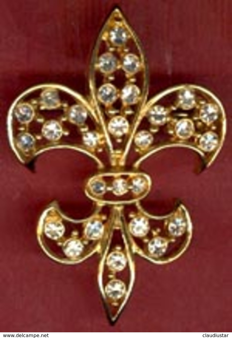 ** BROCHE  FLEURS  De  LYS ** - Spille