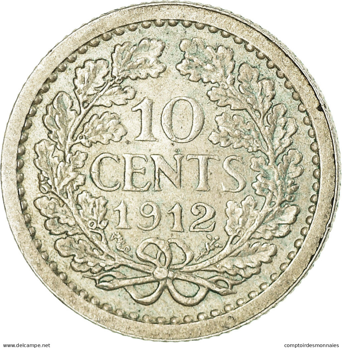 Monnaie, Pays-Bas, Wilhelmina I, 10 Cents, 1912, SUP, Argent, KM:145 - 10 Cent