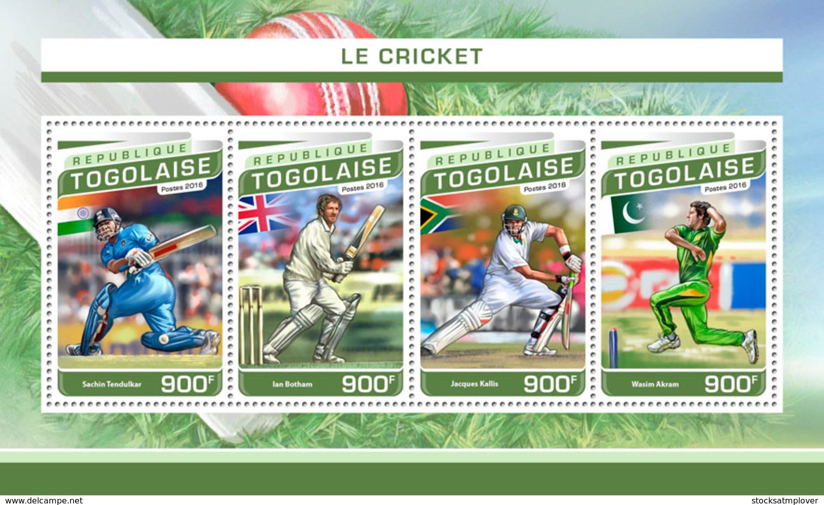 Togo  2016 Cricket - Togo (1960-...)