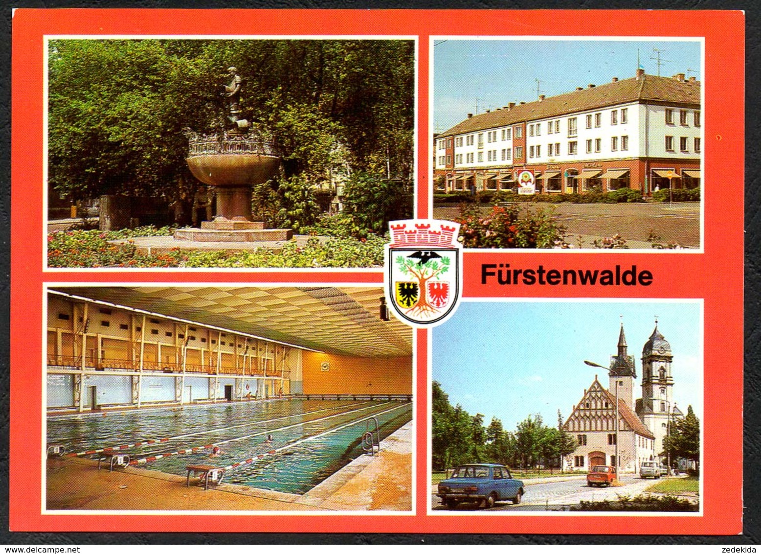 D2564 - TOP Fürstenwalde Spree Schwimmhalle Brunnen - Bild Und Heimat Reichenbach - Fuerstenwalde