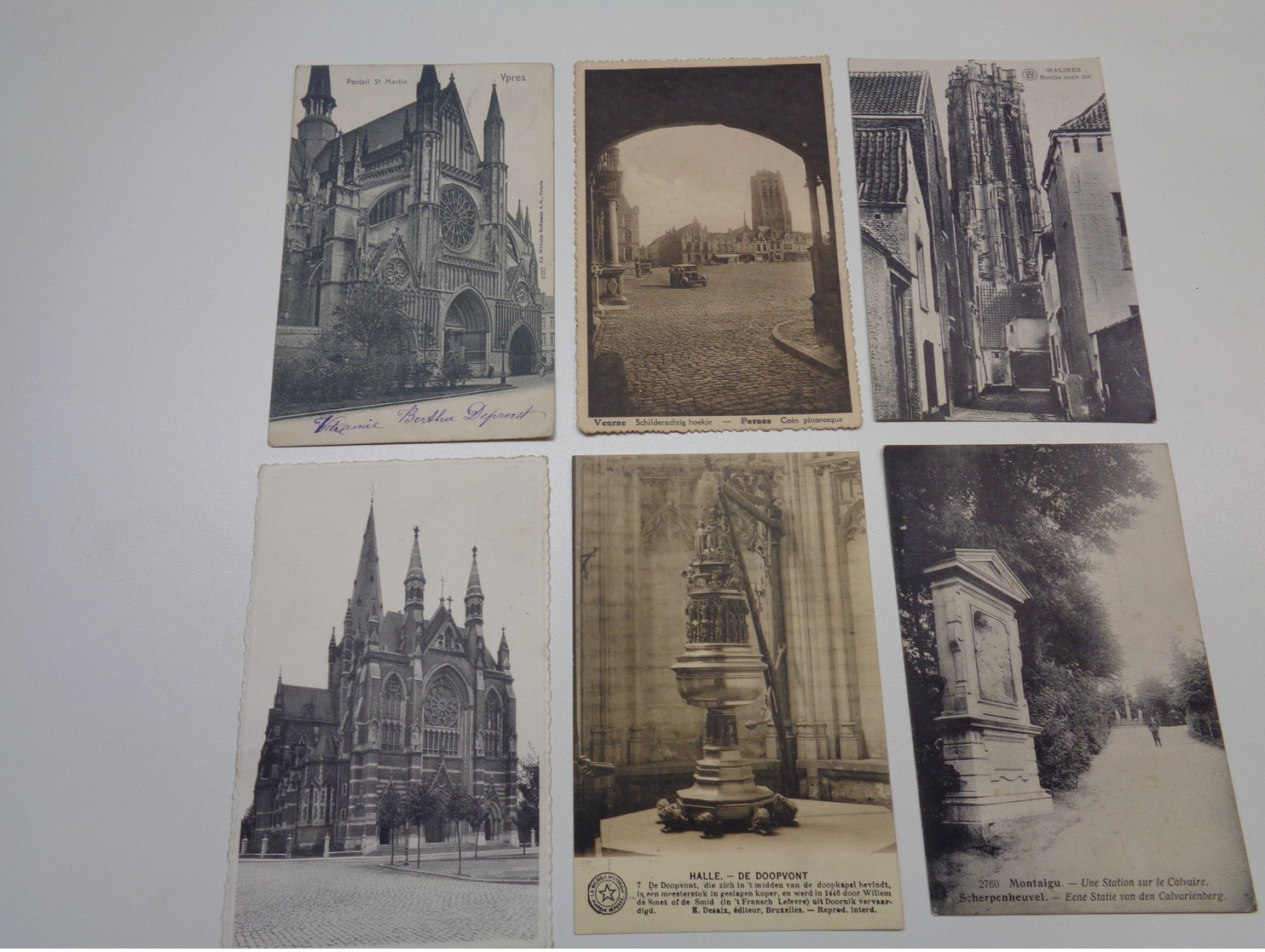 Lot de 60 cartes postales de Belgique       Lot van 60 postkaarten van België   - 60 scans