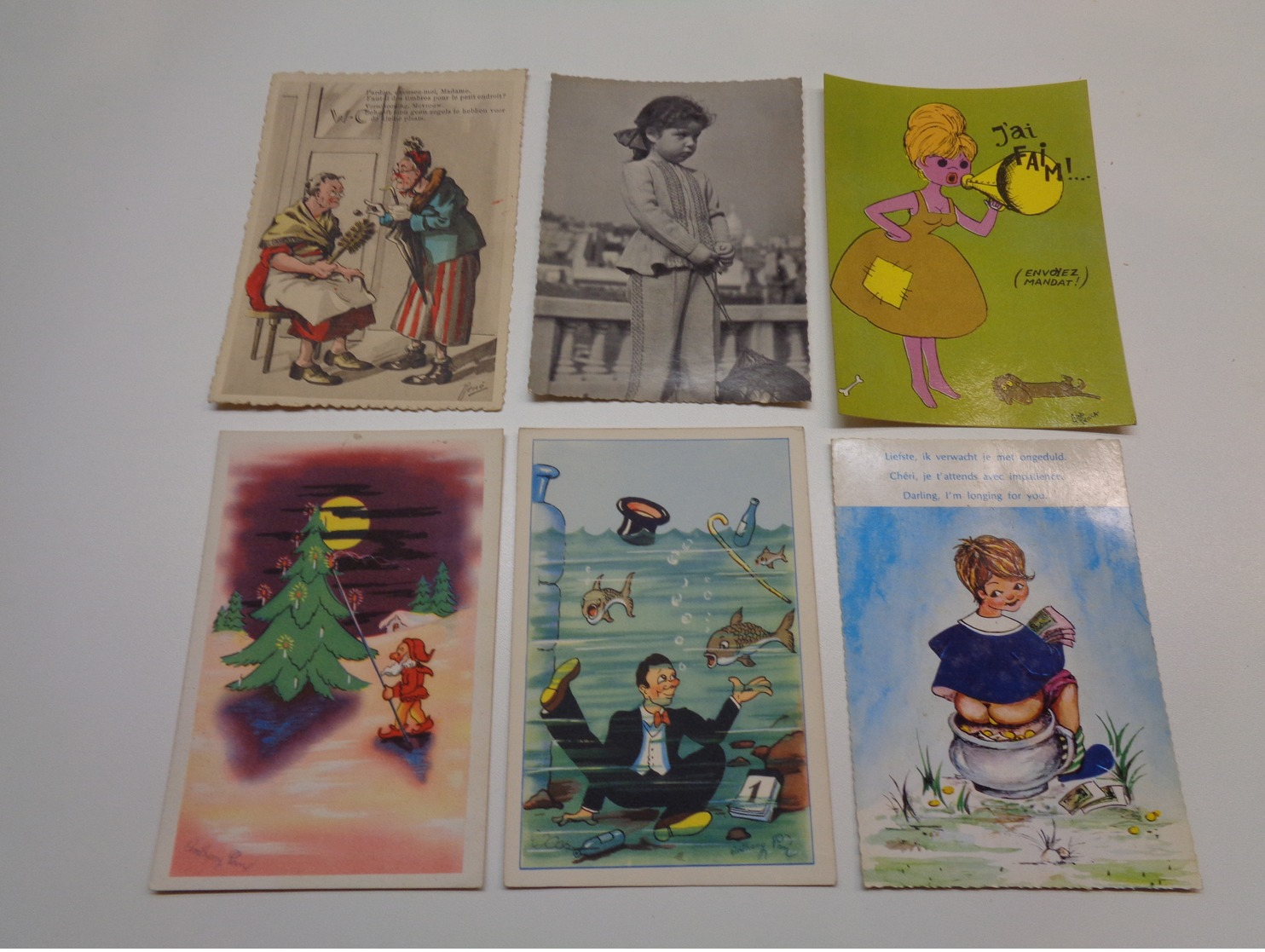 Beau Lot De 60 Cartes Postales De Fantaisie CPSM  Grand Format     Mooi Lot Van 60 Postkaarten Fantasie  Groot Formaat - 5 - 99 Postkaarten