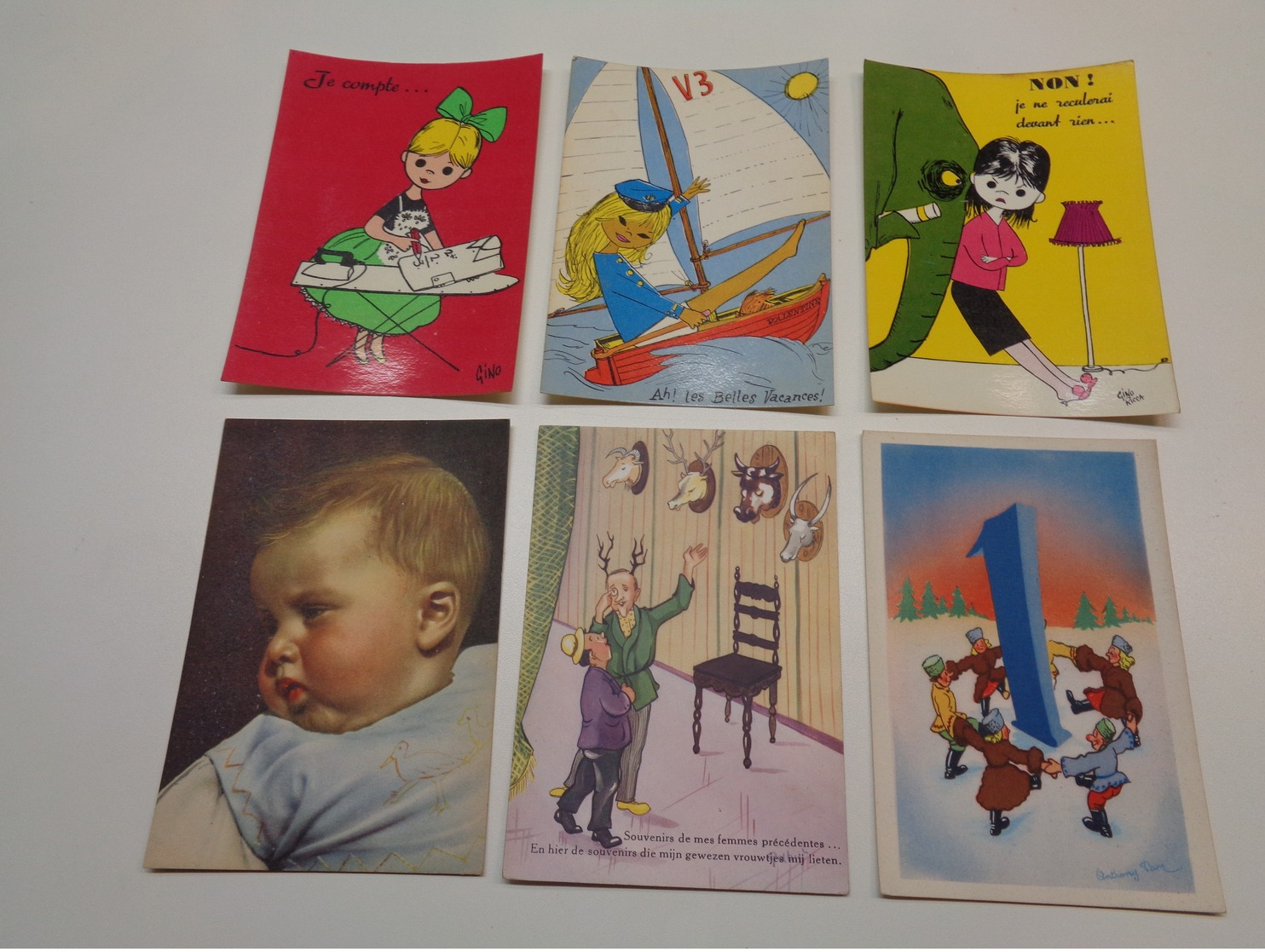 Beau Lot De 60 Cartes Postales De Fantaisie CPSM  Grand Format     Mooi Lot Van 60 Postkaarten Fantasie  Groot Formaat - 5 - 99 Postcards