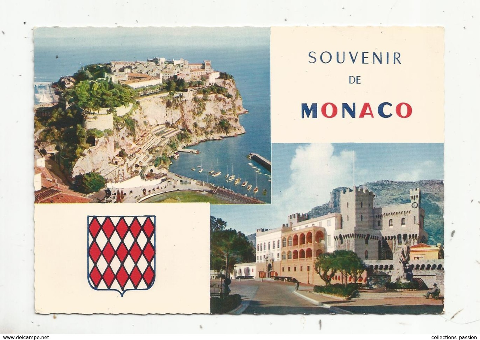 Cp, Monaco , Multi Vues,rocher ,palais ,vierge , Ed. S.A.M.D.E.P. - Multi-vues, Vues Panoramiques