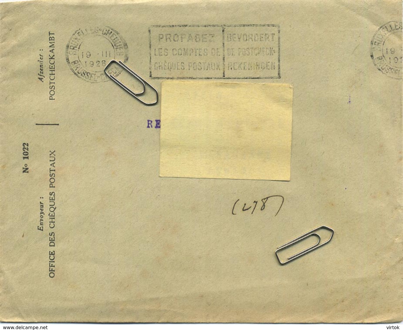 Old Envelope With Publicité 1928:GENT-GAND  De Vermaarde Gentsche Floralien - Enveloppes