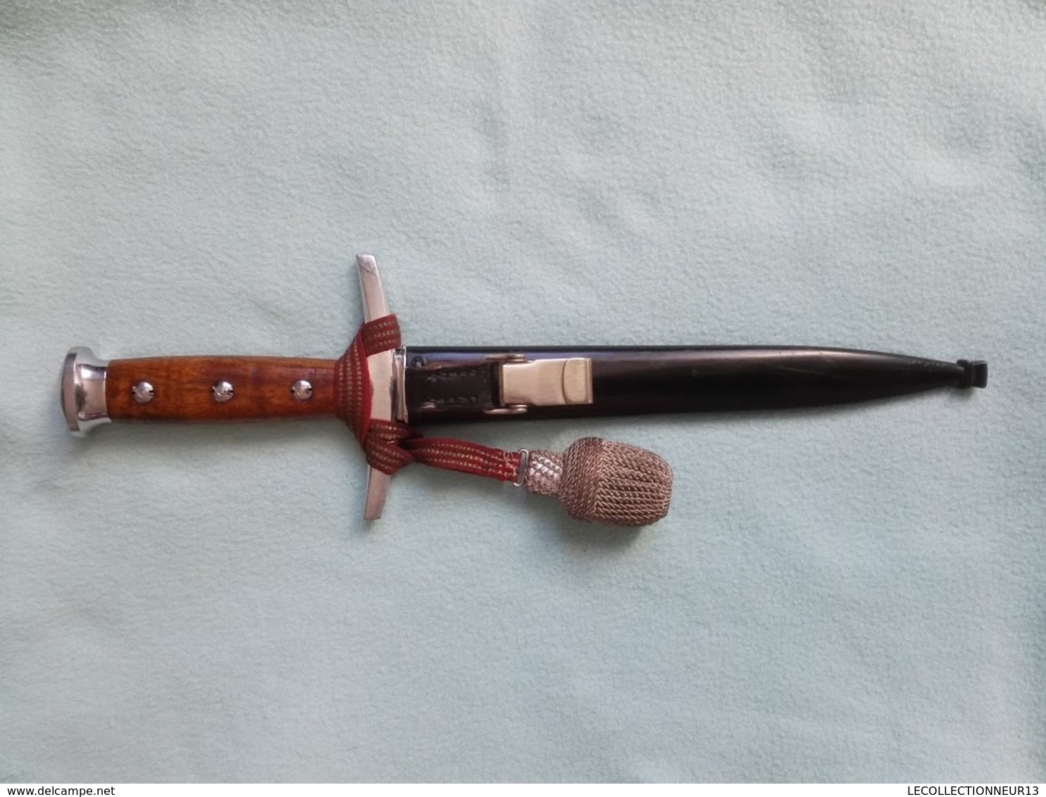 Dague M43 Avec Sa Dragonne En Fil D'argent Réglementaire D'officier De L'armée Suisse Schmidt Rubin - Knives/Swords