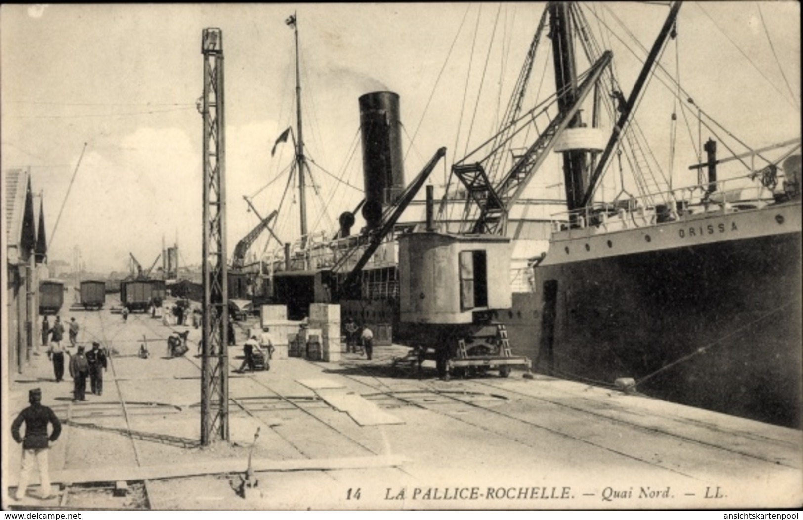 Cp La Pallice Rochelle Charente Maritime, Quai Nord, Dampfer Grissa - Autres & Non Classés