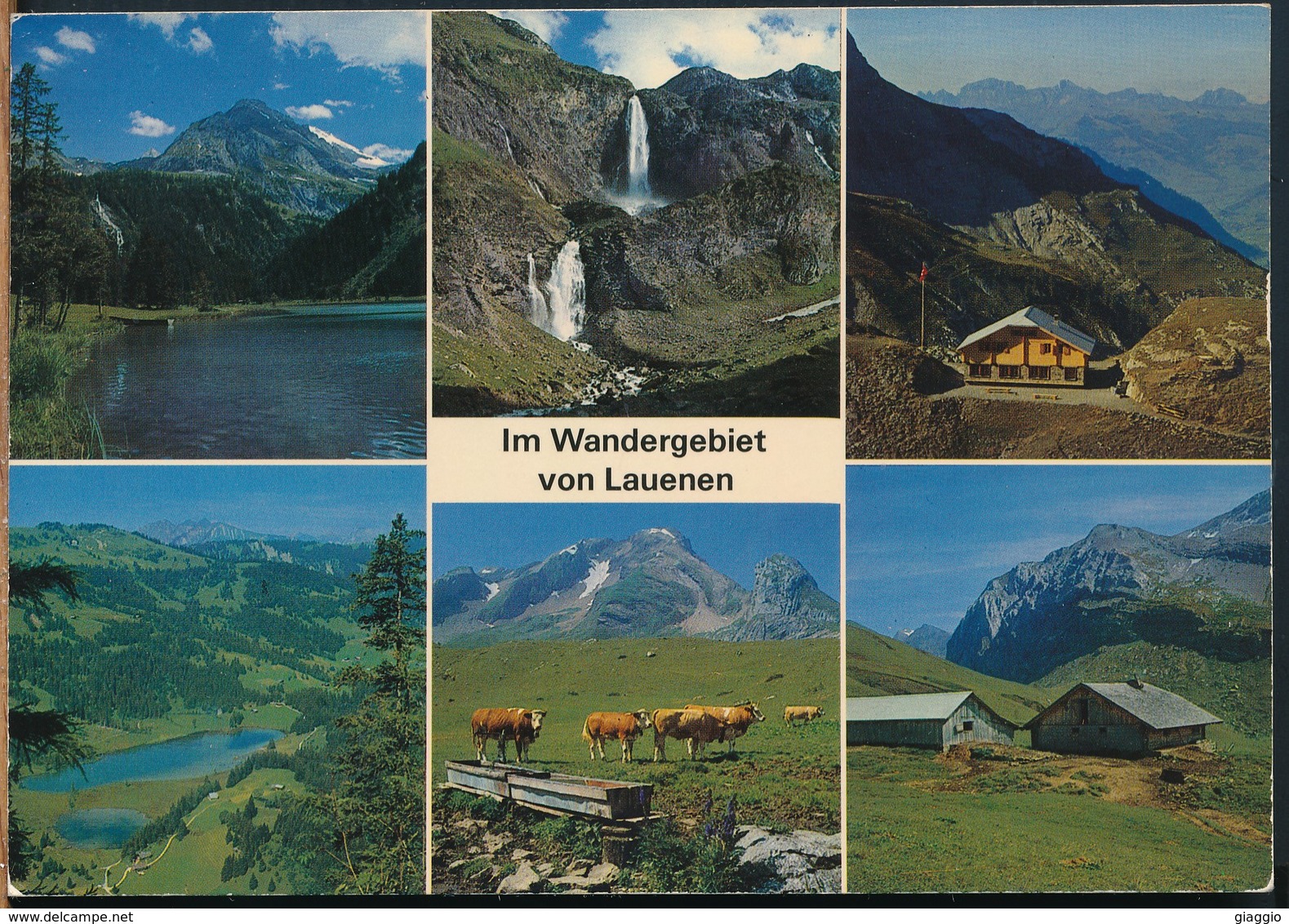 °°° 16557 - SVIZZERA - BE - IM WANDERGEBIET VON LAUENEN - 1982 With Stamps °°° - Lauenen