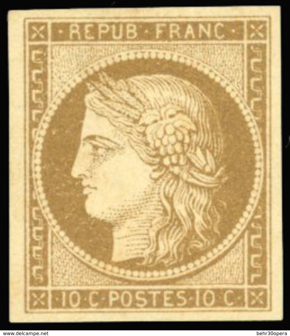 * N°1 - 10c. Bistre-jaune. SUP. - 1849-1850 Ceres