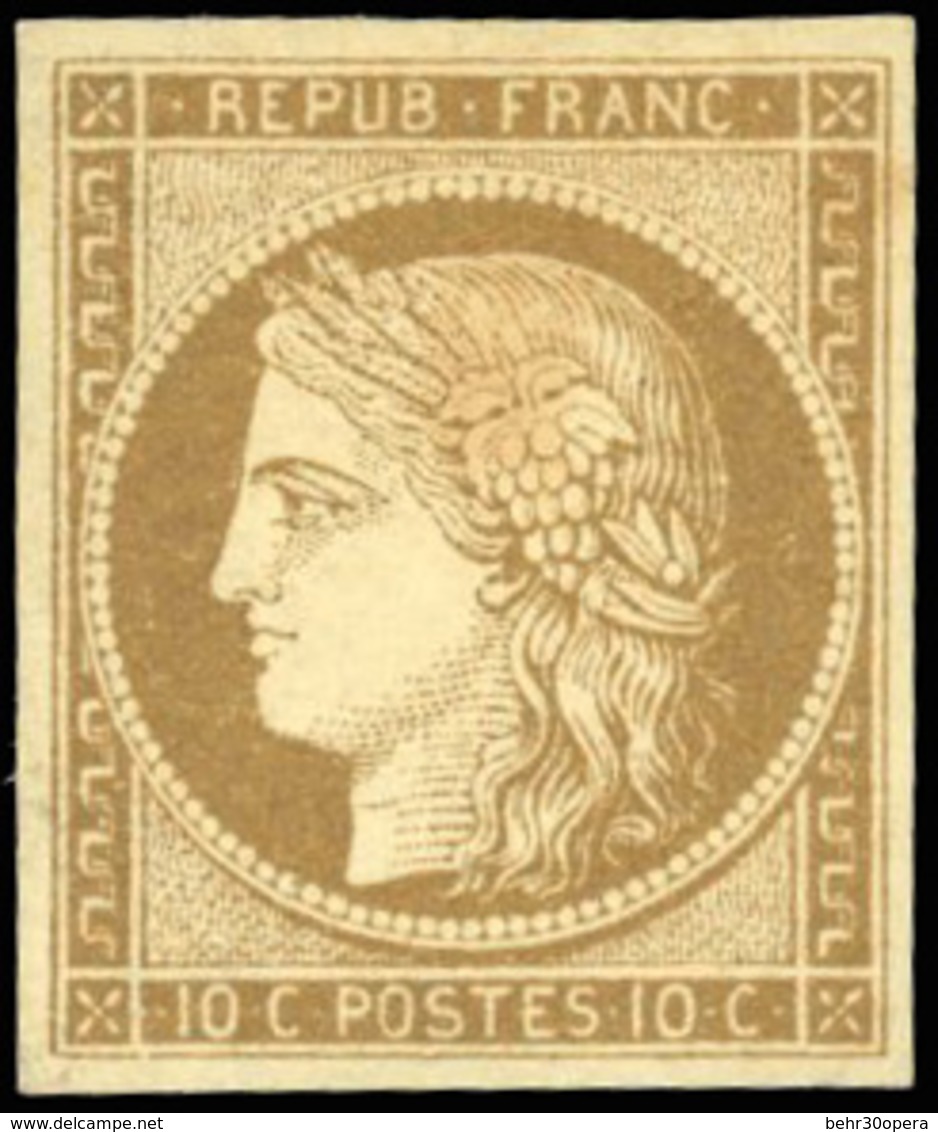 * N°1a - 10c. Bistre-brun. TB. - 1849-1850 Cérès