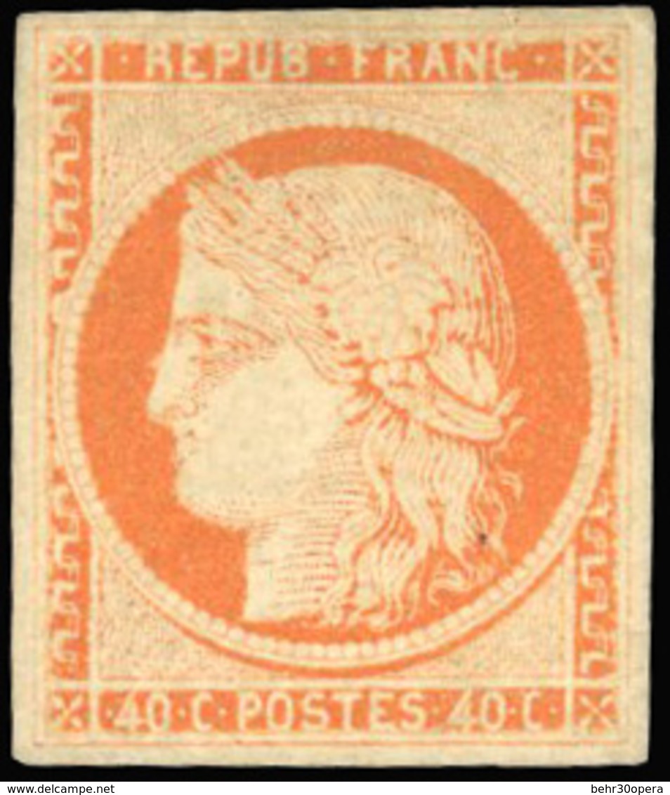 (*) N°5 - 40c. Orange. B. - 1849-1850 Ceres