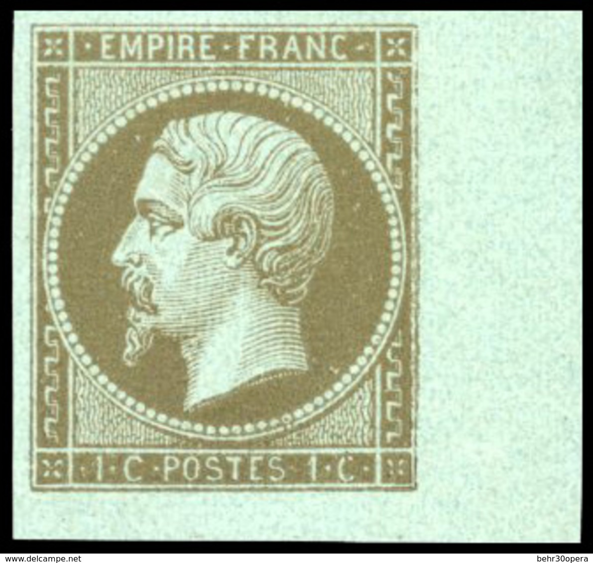 * N°11c - 1c. Mordoré. Coin De Feuille. SUP. - 1853-1860 Napoléon III.