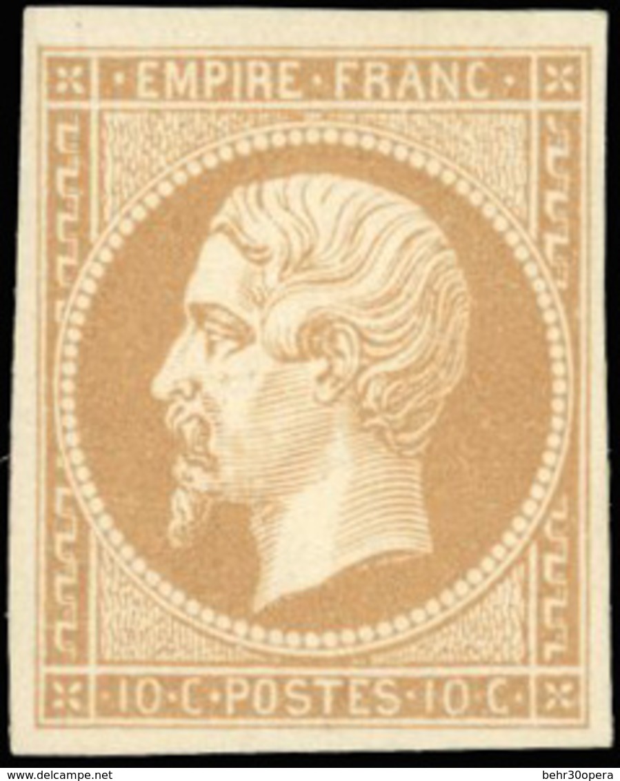 ** N°13B - 10c. Brun-clair. Type II. SUP. - 1853-1860 Napoléon III