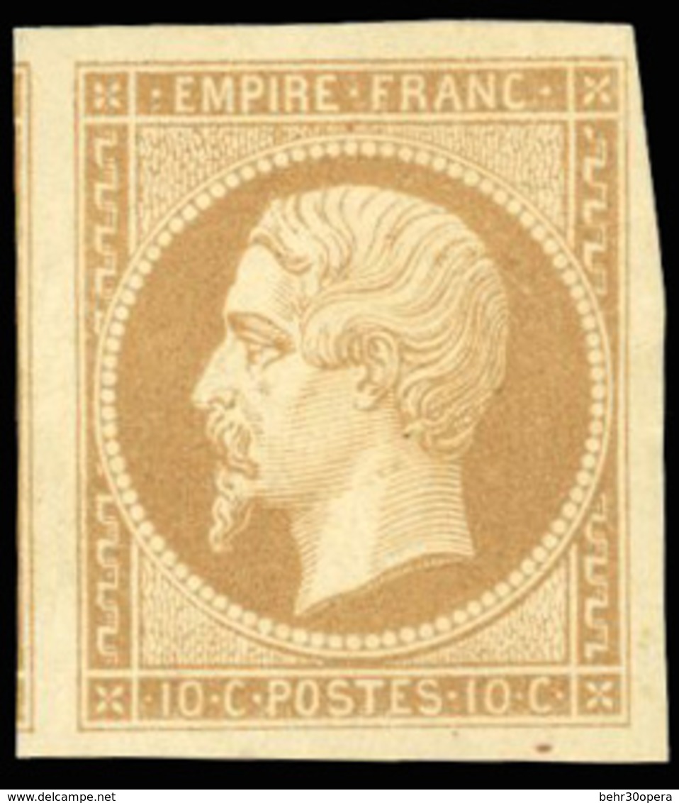 * N°13B - 10c. Brun-clair. Type II. SUP. - 1853-1860 Napoleon III