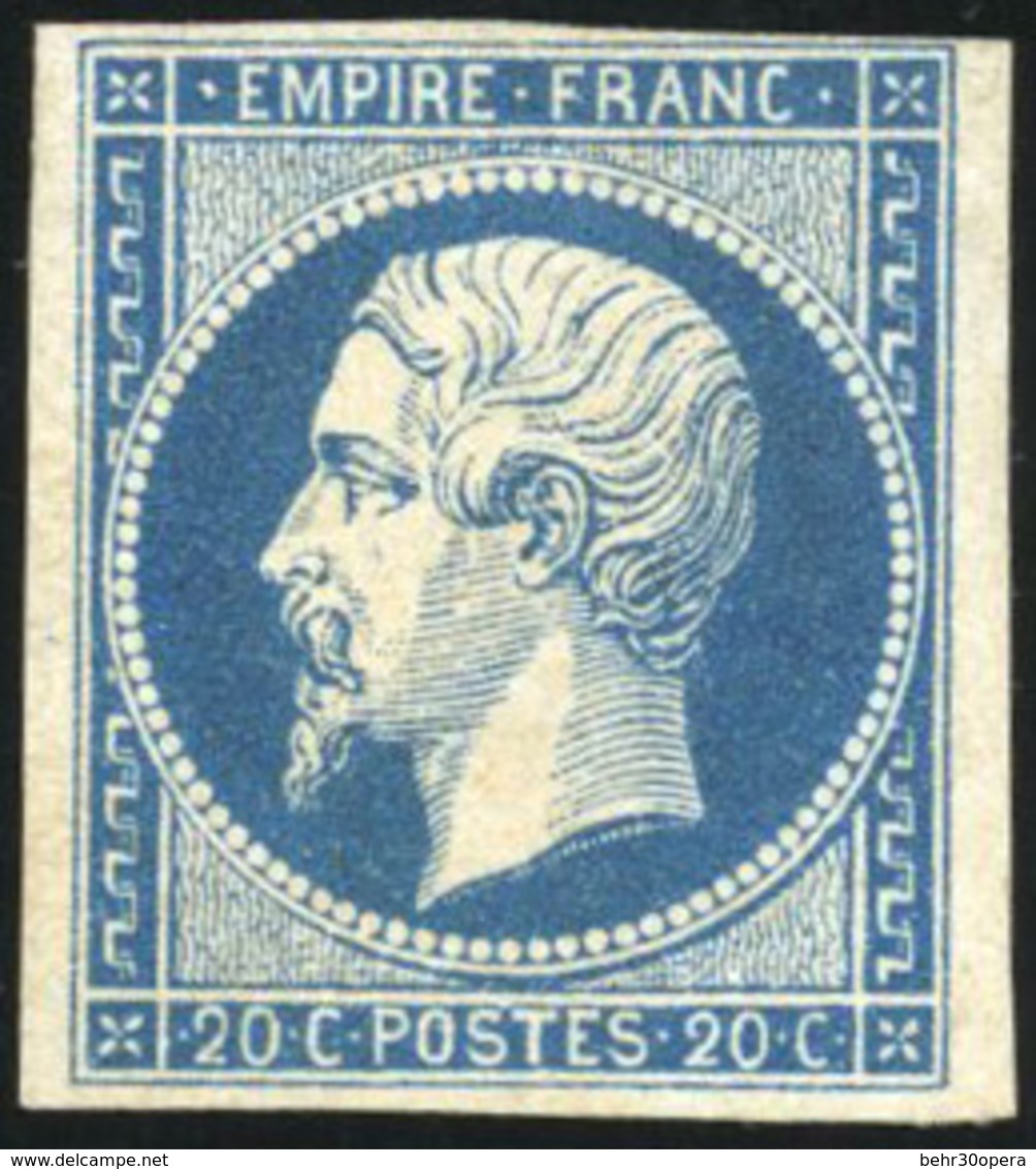 * N°14Aa - 20c. Bleu Foncé. B. - 1853-1860 Napoleon III