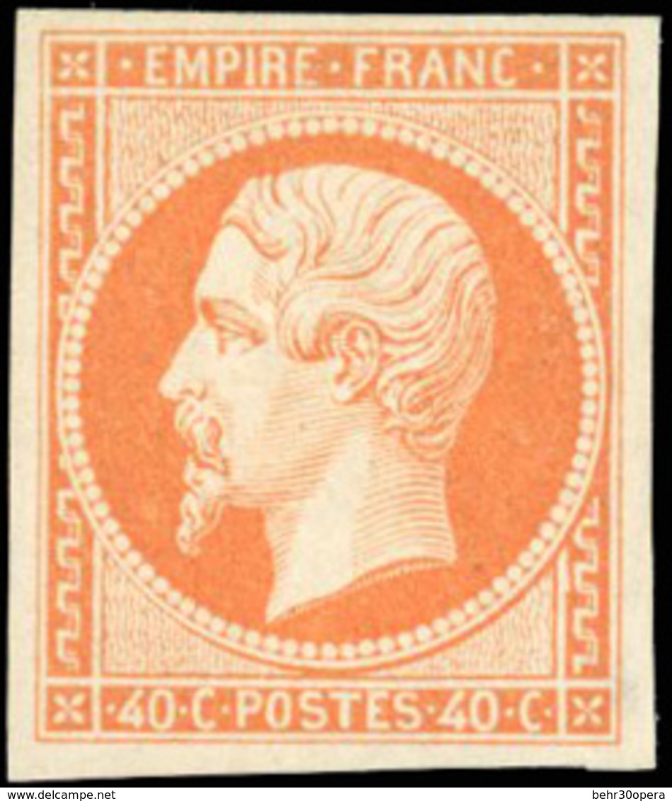 ** N°16a - 40c. Orange Vif. Très Grande Fraîcheur. SUP. - 1853-1860 Napoleon III