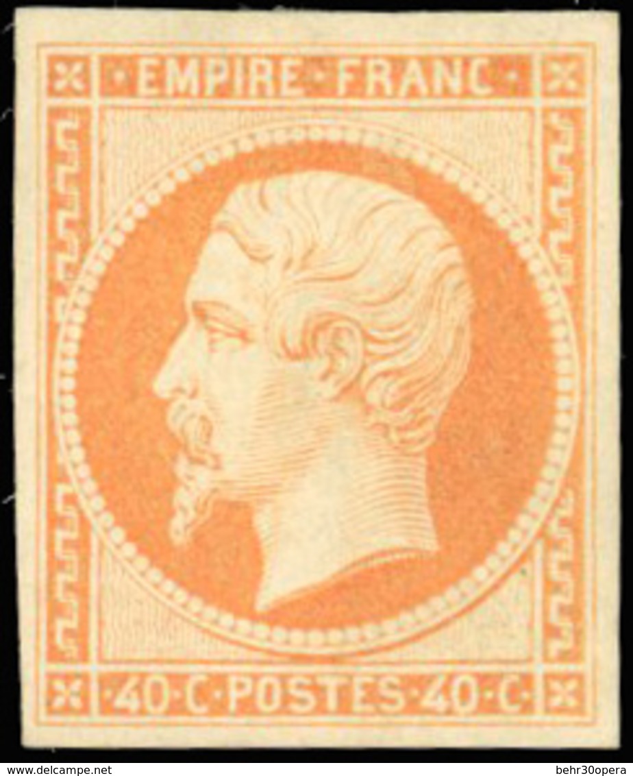 * N°16 - 40c. Orange. Très Frais. SUP. - 1853-1860 Napoléon III