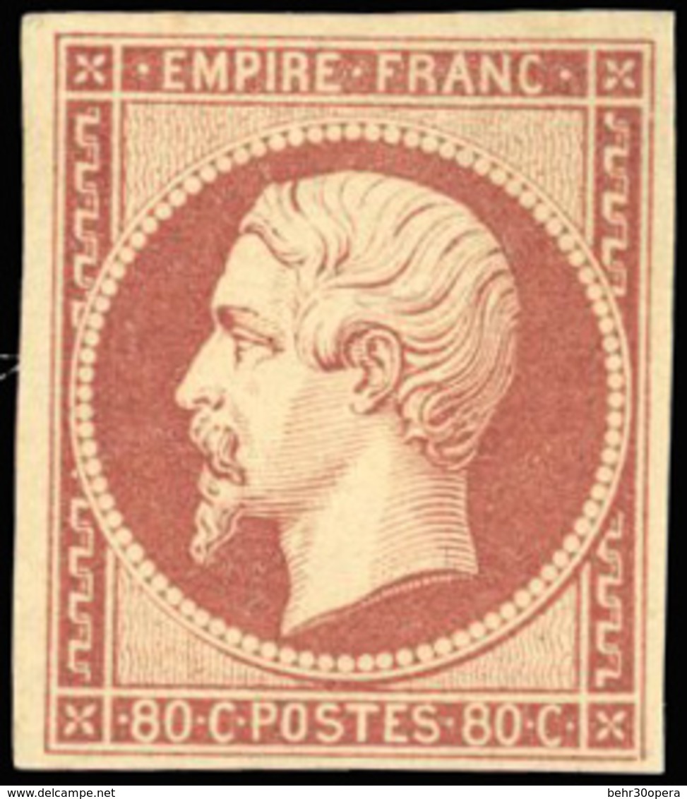 * N°17A - 80c. Carmin. Très Frais. Belle Nuance. R. SUP. - 1853-1860 Napoléon III