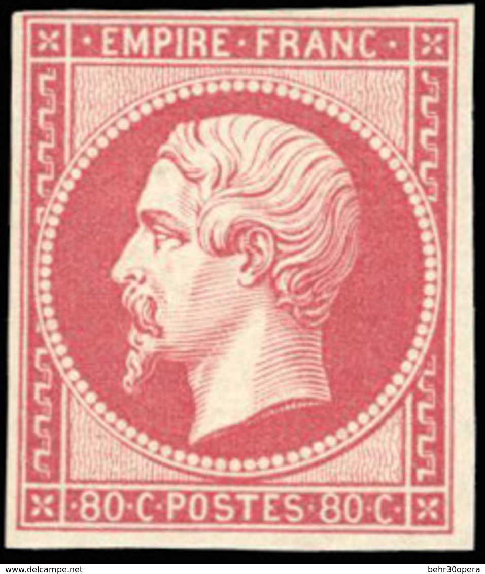 * N°17B - 80c. Rose. TB. - 1853-1860 Napoléon III.