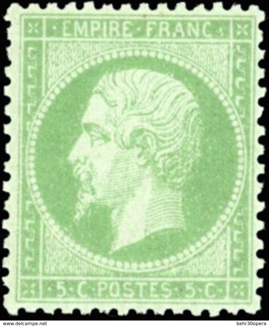 * N°20 - 5c. Vert. SUP. - 1862 Napoleon III