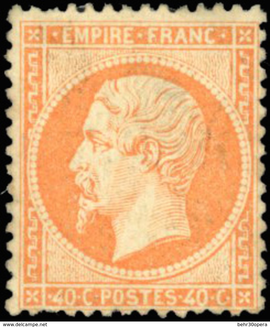 * N°23 - 40c. Orange. Très Frais Mais Gomme Altérée. - 1862 Napoléon III