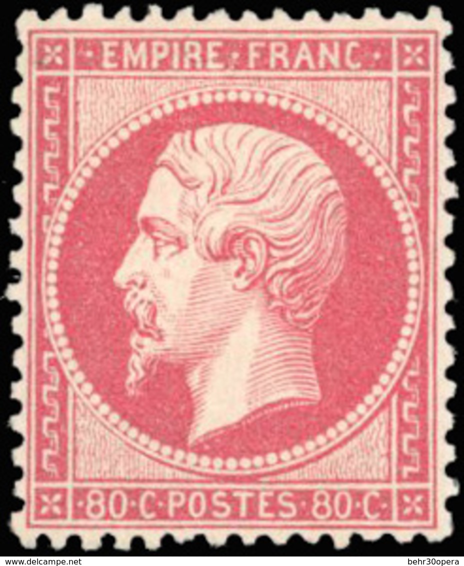 * N°24 - 80c. Rose. Très Bien Centré. Fraicheur Postale. SUP. - 1862 Napoléon III