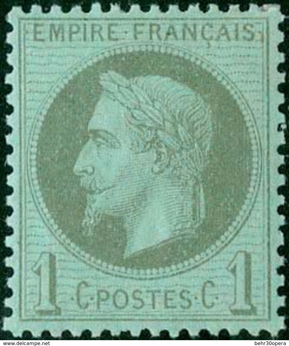 * N°25 - 1c. Bronze. TB. - 1863-1870 Napoléon III Con Laureles