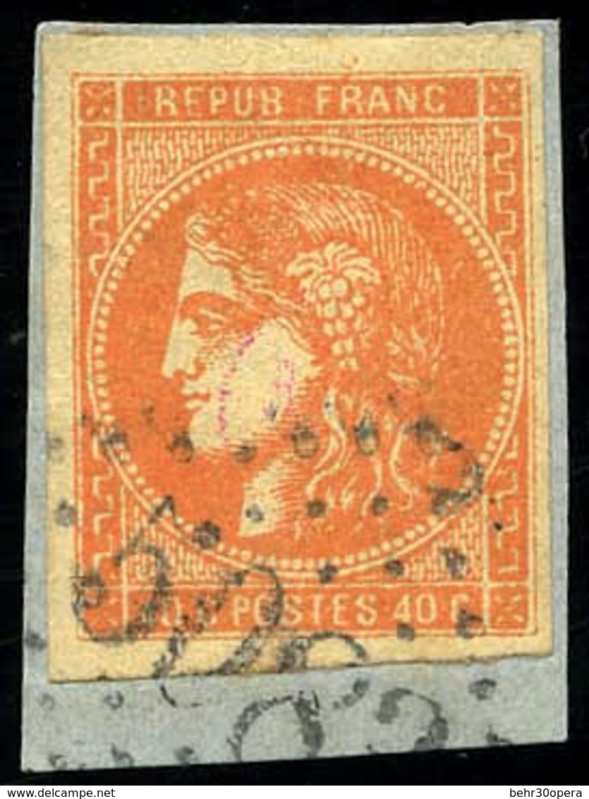 O N°48 - 40c. Orange Obl. CONSTANTINOPLE GC 5083 S/petit Fragment. TB. - 1849-1876: Klassik