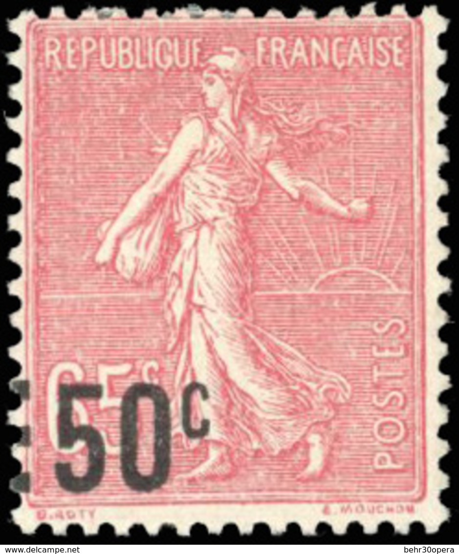 * N°224d - 50c. Sur 65c. Rose. Valeur Sur Valeur Sans Barre. TB. - Otros & Sin Clasificación