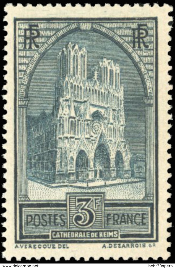 ** N°259c - 3F. Cathédrale De Reims. Type IV. SUP. - Autres & Non Classés