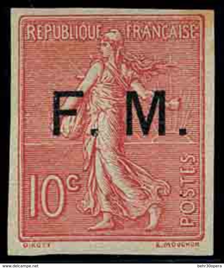 (*) N°4b - 10c. Rose. ND. TB. - Timbres De Franchise Militaire