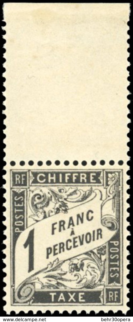 ** N°22 - 1F. Noir. Fraîcheur Postale. Centrage Parfait. HdeF. SUP. - Sonstige & Ohne Zuordnung