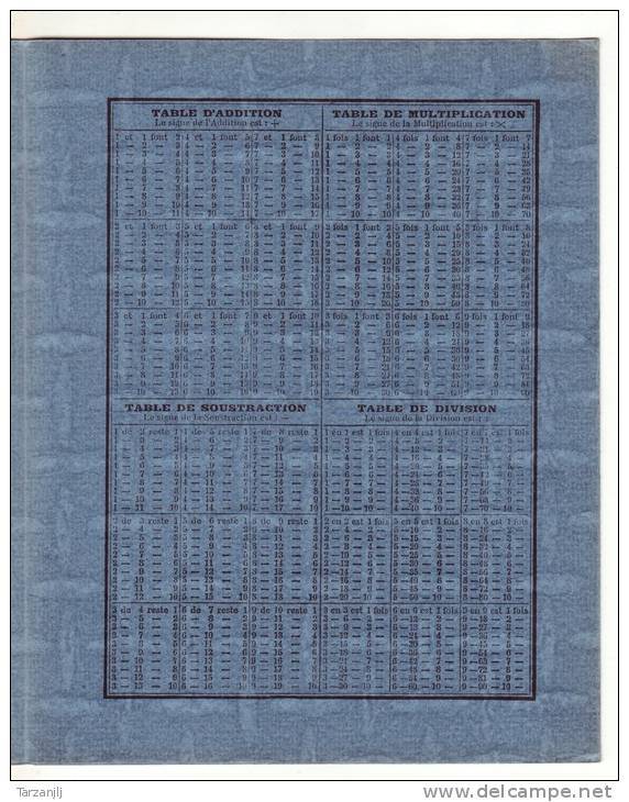 Protège Cahier Bleu Erbé Hélicoptère Alouette Avec Tables Et Mesures 60' - Transport