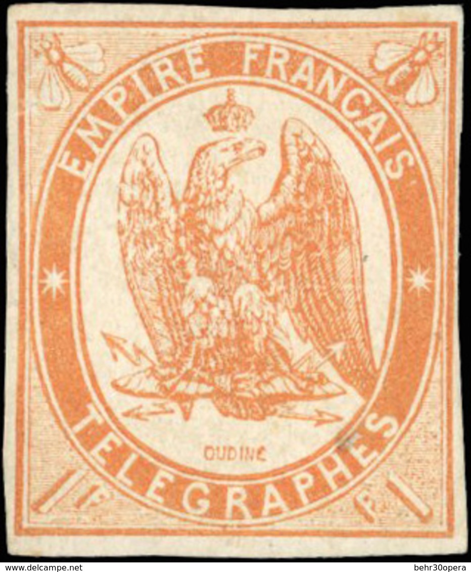 * N°3 - 1Fr. Orange. TB. - Télégraphes Et Téléphones