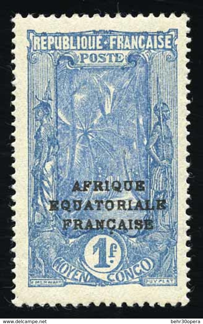 * N°101a - 1F. Bleu Et Outremer. Sans La Surcharge De La Nouvelle Valeur. TB. - Sonstige & Ohne Zuordnung