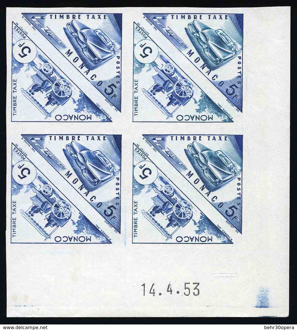 ** N°4647 - 5F. 8 Paires. Essais De Couleur ND Formant 2 Blocs De 8 Avec CdeF Daté. Thème Voiture. SUP. - Andere & Zonder Classificatie