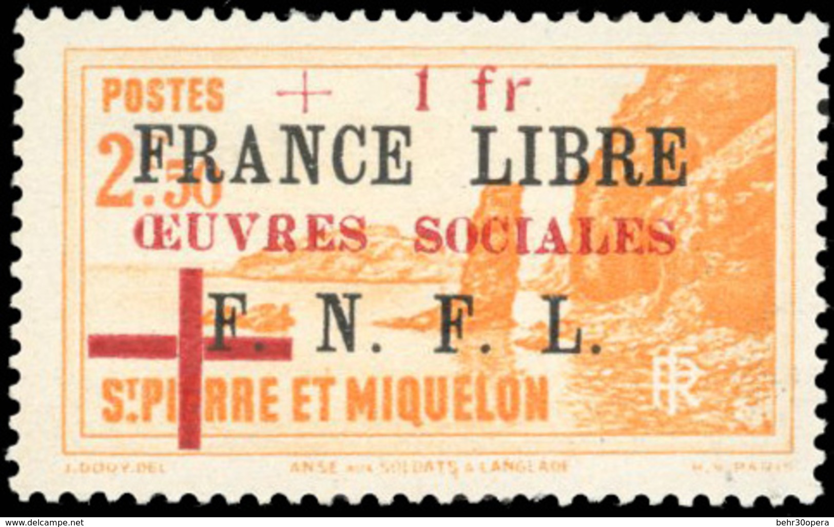 ** N°310311 - +50c. S. 1Fr. Olive Et + 1Fr. S. 2Fr.50 Jaune-orange*. Oeuvres Sociales. TB. - Other & Unclassified