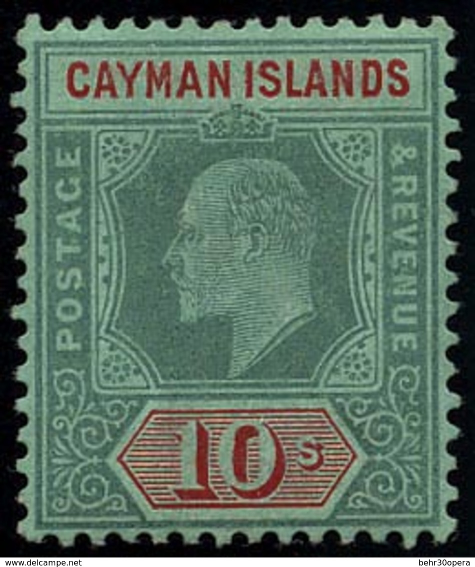 * N°30 - 10sh. Vert Et Rouge. TB. - Cayman Islands