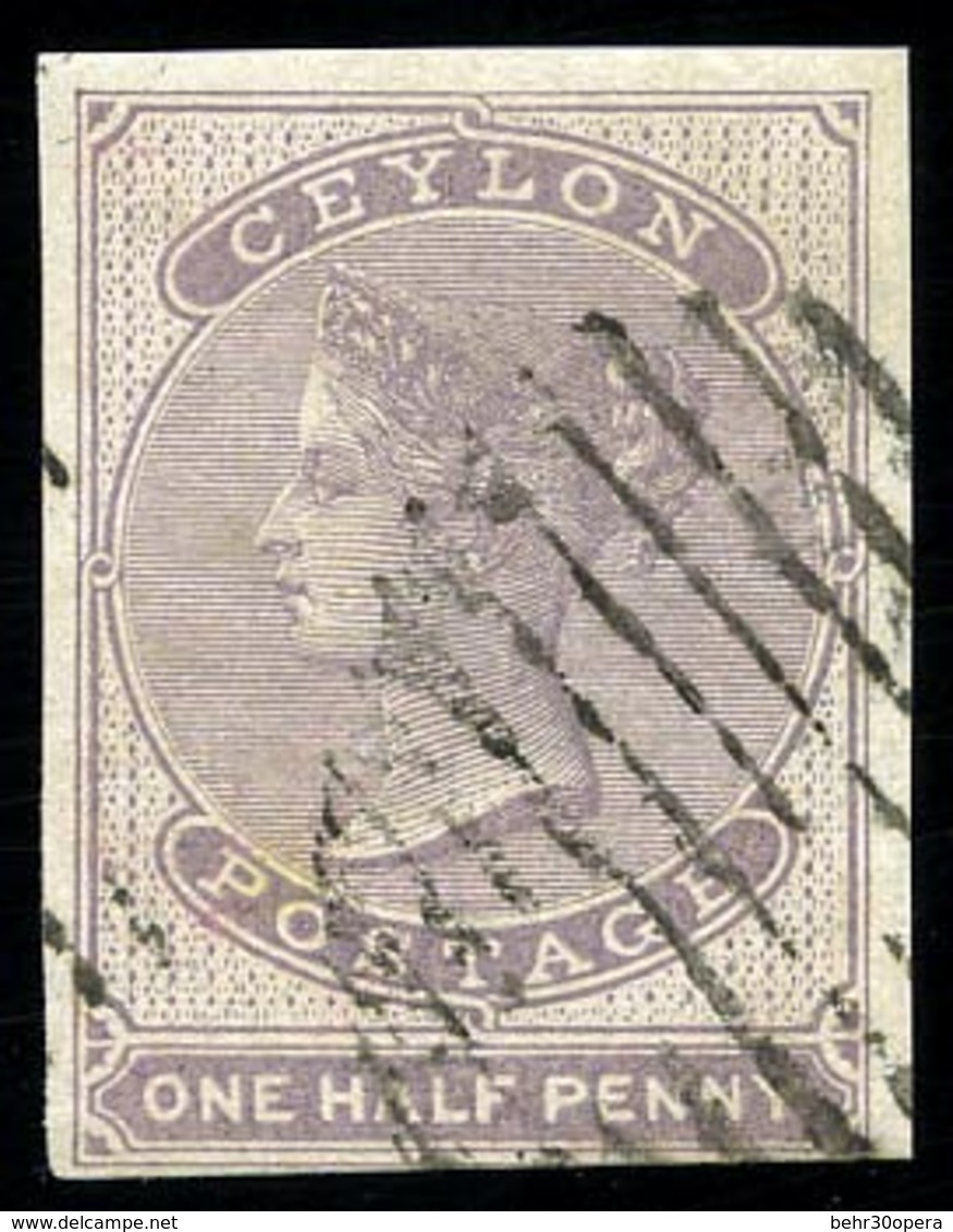 O N°12 - 1/2 P Violet. (SG 17). TB. - Ceylon (...-1947)