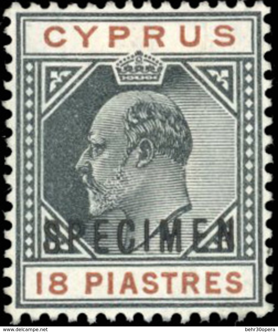 * N°34/42 - 9 Valeurs. Surcharge ''SPECIMEN''. SG#51s/58s. TB. - Chipre (...-1960)